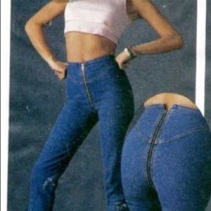 all around zipper jeans